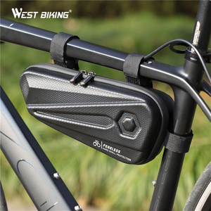 WEST BIKING Nouveau design Sacoche de cadre de vélo rigide pour téléphone, étanche, pour VTT et vélo de route, sacoche triangulaire - Product Image 4