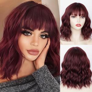 วิกผมผู้หญิงทรงลอนสั้น Bobo หยักเป็นลอนแบบยุโรปและอเมริกัน - Product Image 2