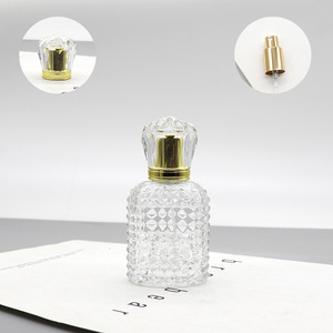 30ml Screw-Top Glass Perfume Bottle with Gold Cap Refillable Empty Cosmetic Bottle with <b>Pineapple</b> Pattern 50ml Capacity - Product Image 4