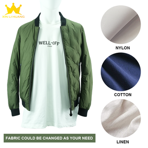 Blouson bomber <span class=keywords><strong>matelassé</strong></span> pour homme, col montant, fermeture éclair, <span class=keywords><strong>vert</strong></span>, chaud, décontracté, rembourré pour l'hiver - Product Image 6