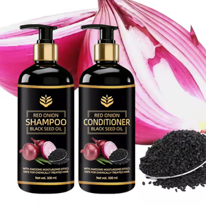 Shampoo Herbal à l'Oignon Rouge Naturel et à l'Huile de Nigelle Favorisant la Croissance et la Force des Cheveux, <span class=keywords><strong>Anti</strong></span>-Pelliculaire - Product Image 4