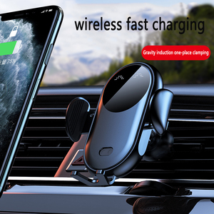 Cargador inalámbrico de 15W Soporte de teléfono para coche <span class=keywords><strong>Sensor</strong></span> inteligente de inducción rápida Soporte de carga rápida para Samsung S10 Note 10 <span class=keywords><strong>iPhone</strong></span> - Product Image 5