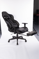 Fauteuil de Gaming Ergonomique Inclinable en Cuir Traditionnel Haut de Gamme avec Cadre en Acier, Dossier Haut, Siège Pivotant à 360 Degrés, Coussin et Vérin à Gaz 3 Positions