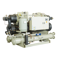 Glycol à basse température/saumure ou refroidisseur refroidi à l'eau de mer pour l'industrie chimique ou le refroidissement des fruits de mer (-25 degrés centigrades)