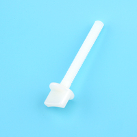 Vis à molette M6 50 mm à tête carrée, serrage manuel, boulon en plastique moulé blanc pour modèles RC, vente en gros par carton