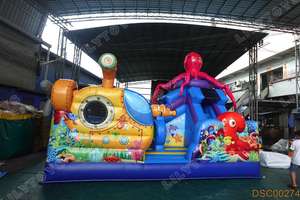 Combo de tobogán inflable de castillo hinchable de Doctor en ciencias comercial para niños para diversión infantil - Product Image 6