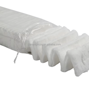 Pansement en <span class=keywords><strong>coton</strong></span> pur à 100% certifié TUV de qualité médicale, doux et absorbant, jetable, en zigzag, <span class=keywords><strong>500g</strong></span> par sac - Product Image 2