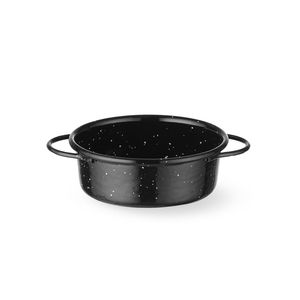 HENDI Cocotte Nera in Smalto 100mm Rotonda 40mm di Altezza - Ideale per Cottura al Forno - Product Image 1