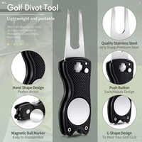 Outil de réparation de Divot de Golf rétractable en métal coloré avec Logo personnalisé de haute qualité avec fabricant de balles