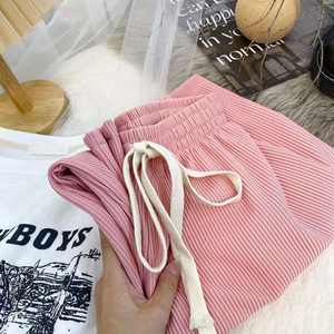 Pantalones Anchos de Primavera/Verano para Mujer, Cintura Alta, Estilo Casual, con Pliegues, Holgados, Rectos, con Cordón, Largos - Product Image 5