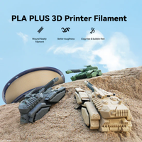 Filamen Printer 3D SUNLU PLA Plus 2.0 Profesional, Terbungkus Rapi, Tahan Benturan 10kJ/m² untuk Bambu Lab Creality Prusa