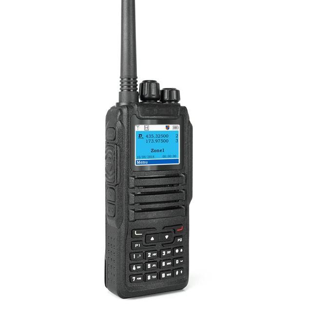 For DM-1701 Dual Mode DMR & Analog Handheld Radio 5W Output IP35/IPX1 Tier 1+2 VHF/UHF Two-Time Slot Ham Air Band