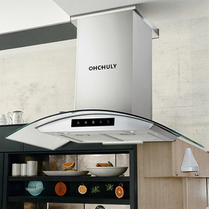 <span class=keywords><strong>Campana</strong></span> <span class=keywords><strong>Extractora</strong></span> Curva con Ventilación, Pantalla Táctil, Inteligente, de Pared, para Uso en Hoteles, Eficiencia Energética - Product Image 6