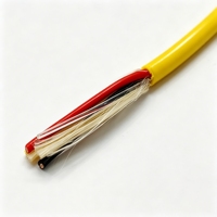 Câble de drone léger et connecté 2*19AWG+1SMF Fibre 50KG Résistance à la traction Isolation FEP Gaine TPU pour le sauvetage d'urgence