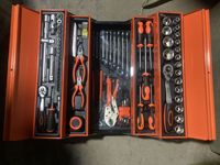 Ensemble d'outils professionnels de 85 pièces, clés à douille, clés à cliquet, outils combinés, kits d'outils pour la réparation à domicile
