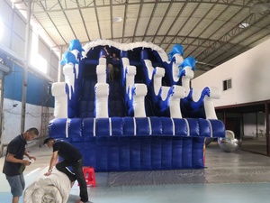 Toboganes inflables de agua personalizables con temática Oceánica para alquiler comercial en centros turísticos y piscinas públicas - Product Image 2