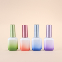 Esmalte de Uñas en Gel UV LED OEM ODM de 11 ml, Botella de Vidrio con Tapa y Pincel