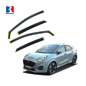 Visière de fenêtre IN-CHANNEL pour <span class=keywords><strong>FORD</strong></span> <span class=keywords><strong>PUMA</strong></span> 2024 + déflecteurs d'aération pluie pare-soleil déflecteurs de fenêtre visières d'aération à bande - Product Image 1