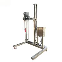 Machine à mélanger crème, lotion et pâte, en acier inoxydable, électrique, mobile, à cisaillement élevé, émulsifiant et homogénéisateur