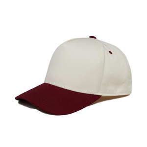 Casquette de baseball unisexe OEM de haute qualité personnalisée 100% coton 5 panneaux deux tons structurés Chapeaux ajustables et respirants de style sportif - Product Image 5