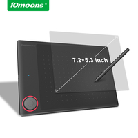 Tableta Gráfica 10moons G30 con 8192 Niveles de Presión, 8 Teclas, Sin Batería, Herramienta de Animación Digital para Profesores con Lápiz EMR, Superventas