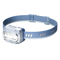 Lampe frontale LED IP65 légère rechargeable avec batterie Li-Ion 18650, ultra-lumineuse, faisceau réglable, pour camping, randonnée en extérieur