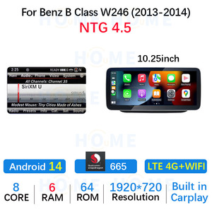 Qualcomm 665 Android 14 CarAUTO para Mercedes Benz Clase B B200 B180 B220 B260 W245 W246 navegación coche reproductor de vídeo Multimedia - Product Image 4