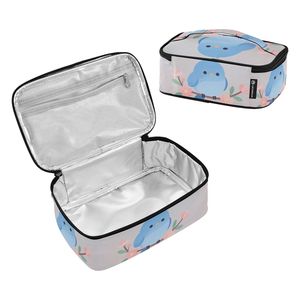 Small Insulated Lunch Bag, Portable Thermal <b>Cooler</b> Tote with Handle, Lightweight Reusable Food Bag for School Office Outdoor - Product Image 2