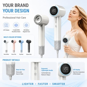 ไดร์เป่าผม Torlin 110,000 1500W รุ่น Universal Salon Blower Dryer น้ำหนักเบา พกพาสะดวก พร้อมฟังก์ชั่น Cool Shot 2 ระดับความเร็ว หน้าจอ LCD ไดร์เป่าผม <span class=keywords><strong>Ai</strong></span> - Product Image 5