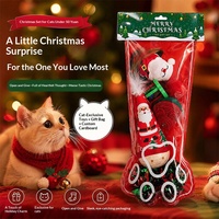 Ensemble de jouets de Noël pour chat RST : baguettes interactives, jouets en peluche pour le jeu et le divertissement, soulagement de l'ennui