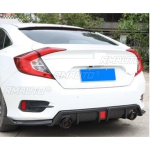 Kit de silencieux en acier inoxydable pour échappement arrière de voiture, pour Honda Civic 10ème génération, pièce de modification du revêtement de l'échappement arrière - Product Image 6