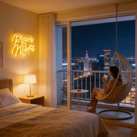 Neonawall En gros Enseigne néon LED Lune et Étoile, Jaune Chaud, Décoration Murale USB, IP65, Personnalisable, Lumière Ambiante Romantique pour Café