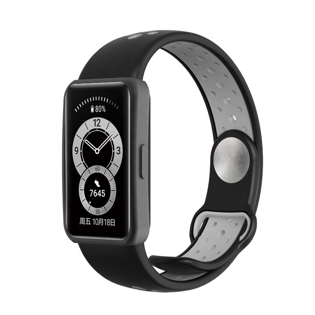 Replacement Sport Silicone Watch Band Wrist Strap for Huawei Honor Band 6 Smart Watches