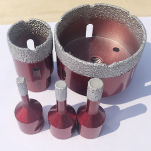 5 cái kim cương lõi khoan <span class=keywords><strong>Bit</strong></span> Set 20/35/40/45/68 mét lỗ Saw brazed Máy mài góc M14 chủ đề cắt granite đá cẩm thạch gạch ceramic - Product Image 2