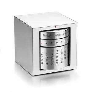 Calendario de Escritorio de Lujo en Caja con Diseño en Espiral, 80x90 mm, Visualización Mensual Permanente - Product Image 1