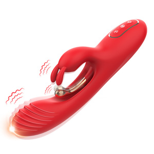 Vibrador de Conejo de Silicona de Grado Alimenticio, Resistente al Agua, Recargable por USB, Juguete Sexual para Adultos, Productos de Masaje Femenino - Product Image 1