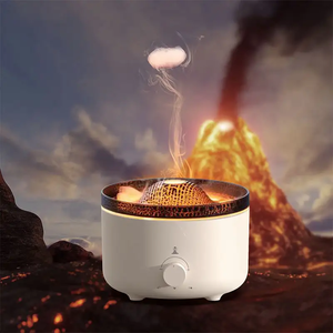 560ml Popular electrodoméstico aire fresco llama ultrasónica Control remoto difusor de Aroma 3D fuego volcán humidificador de aire - Product Image 2