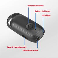 Mini Dispositif Ultrasonique Anti-Morsure pour Chiens, Répulsif Canin à Longue Portée, Anti-Aboiement Ultrasonique Rechargeable