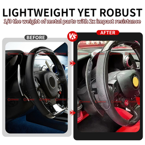 Último diseño nuevo, estilo OEM, piezas de fibra de carbono seca para automóviles, kit de palancas de cambio para el interior del coche, para Ferrari F12 - Product Image 2