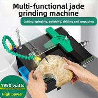 Amoladora de Banco Multifunción de Alta Potencia de 1950 W, Sierra de Mesa para Tallar, Cortar y Pulir Jade