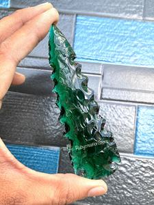 Puntas de Flecha de Cristal de Esmeralda Verde Talladas a Mano al 100% (3-6.5\") - Puntas de Lanza de Cristal, Decoración Curativa, Exhibición de Piedras Preciosas - Product Image 5