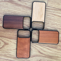 Casing Ponsel Anti Benturan Ramah Lingkungan dari Bambu & Kayu Walnut untuk 17 Pro Max