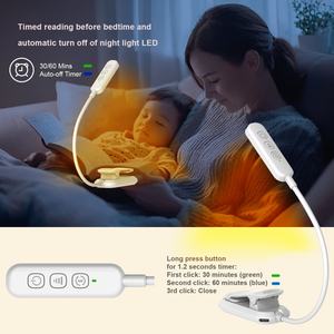 ไฟอ่านหนังสือแบบหนีบขนาดเล็ก น้ำหนักเบา สำหรับการเรียน 20 LED ไฟอ่านหนังสือแบบชาร์จได้ สำหรับอ่านหนังสือบนเตียง - Product Image 4