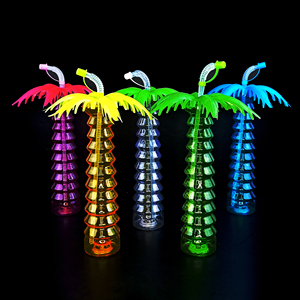 Vasos de Plástico con Forma de Palmera de Coco de 16 oz con Luces LED para Conciertos, Festivales, Discotecas, Bodas, Fiestas de Cumpleaños, Actividades al Aire Libre y <span class=keywords><strong>en</strong></span> la Playa - Product Image 3