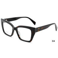 UN88006 Lunettes optiques de haute qualité en acétate, monture complète œil de chat, pour femmes, en stock