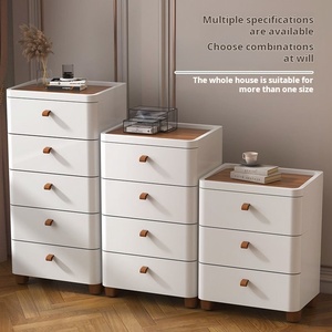 ShenYu 50 Inch <strong>Storage</strong> Cabinet <strong>Narrow</strong> Slim Rolling Plastic <strong>Drawers</strong> Friendly for Living Room and Bedroom - Product Image 3