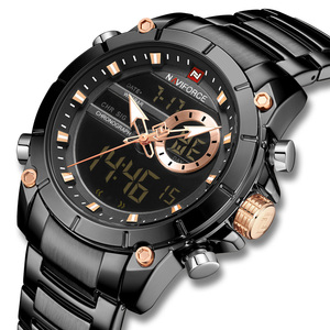 NAVIFORCE 9163 Orologi da Polso Sportivi di Lusso per Uomo, Orologio al Quarzo Luminoso, Cronografo Casual in Acciaio Inossidabile, Bracciale <span class=keywords><strong>Maschile</strong></span> - Product Image 1