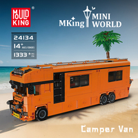 Ensemble de blocs de construction Mould King 24134 Camper Van MOC, modèle de véhicule RV, briques de montage DIY, jouets pour enfants, cadeau de Noël