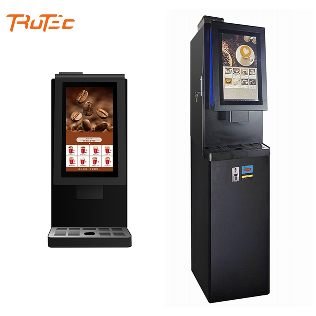 19 Bar Espresso Coffee Machine Commercial Bean to Cup Instant Chocolate Coffee Vending Machine with Payment