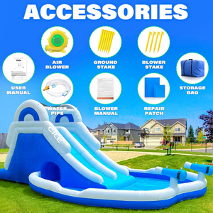 Tobogán Acuático Inflable Comercial para Niños, Castillo Inflable Grande y Económico, Brincolín, Castillo Hinchable, Brincolín para Adultos, Grande - Product Image 3